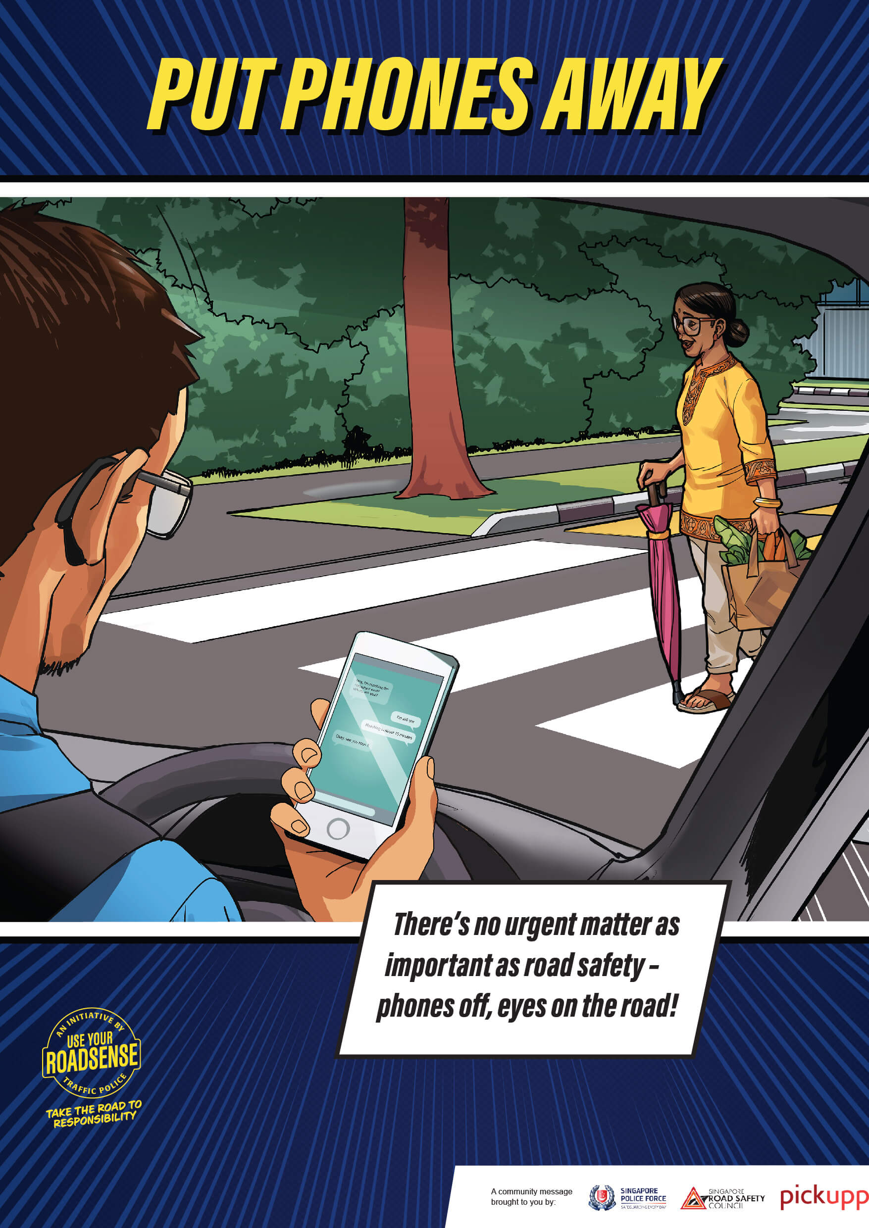 Pickupp x SPF Road Safety Tip Usage Of Phones